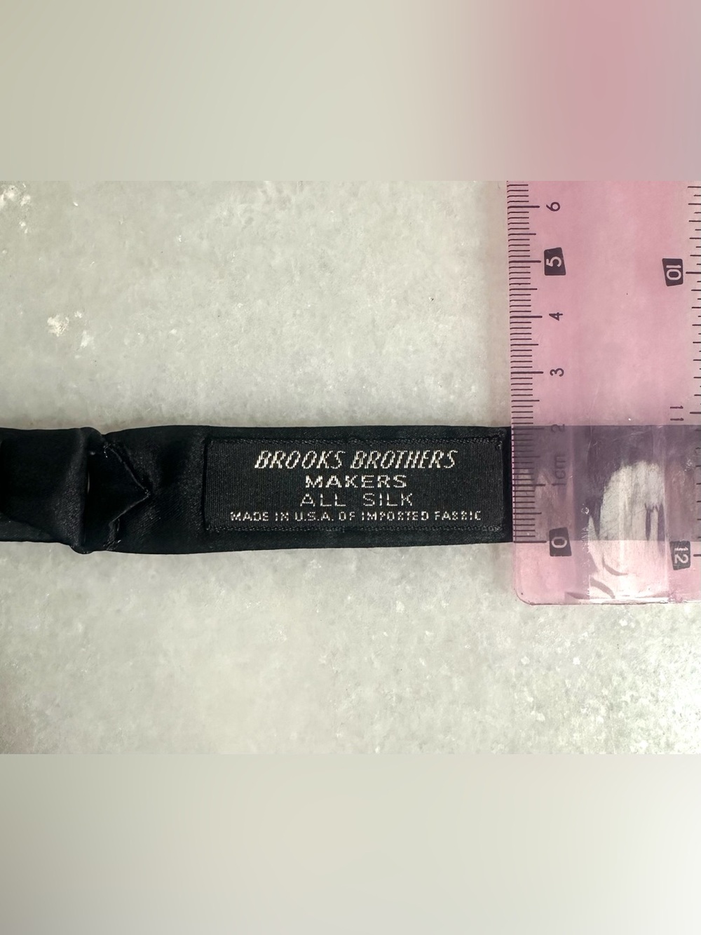 Brooks Brothers Adjustable Black All Silk Self-Tie Bow Tie - Made in USA - Picture 11 of 11